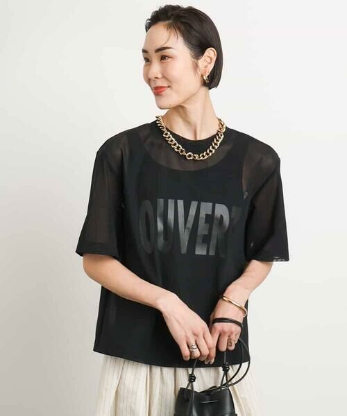 MICHEL KLEIN / ミッシェルクラン カットソー | ロゴメッシュプルオーバー | 詳細2