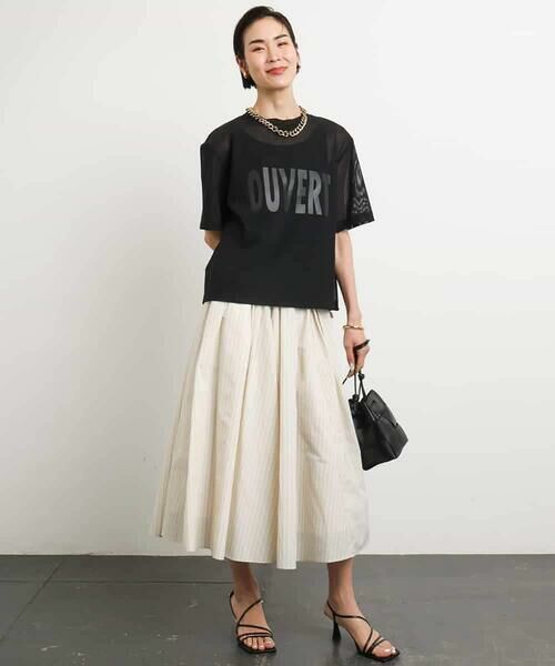 MICHEL KLEIN / ミッシェルクラン カットソー | ロゴメッシュプルオーバー | 詳細4