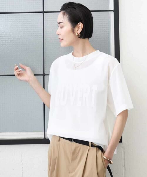 MICHEL KLEIN / ミッシェルクラン カットソー | ロゴメッシュプルオーバー | 詳細8