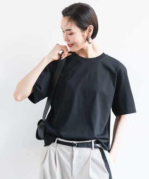 MICHEL KLEIN/ミッシェルクラン バックロゴTシャツ ブラック M MICHEL KLEIN/ミッシェルクラン バックロゴTシャツ ブラック M