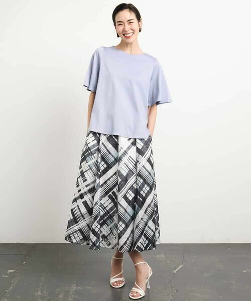 MICHEL KLEIN / ミッシェルクラン カットソー | [接触冷感]フレアスリーブカットソー | 詳細2