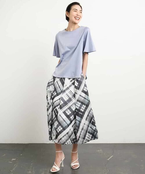 MICHEL KLEIN / ミッシェルクラン カットソー | [接触冷感]フレアスリーブカットソー | 詳細3