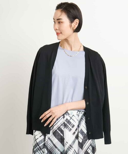 MICHEL KLEIN / ミッシェルクラン カットソー | [接触冷感]フレアスリーブカットソー | 詳細4