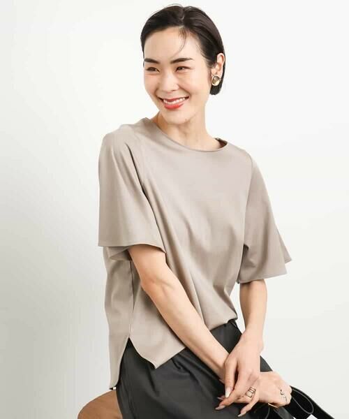 MICHEL KLEIN / ミッシェルクラン カットソー | [接触冷感]フレアスリーブカットソー | 詳細6