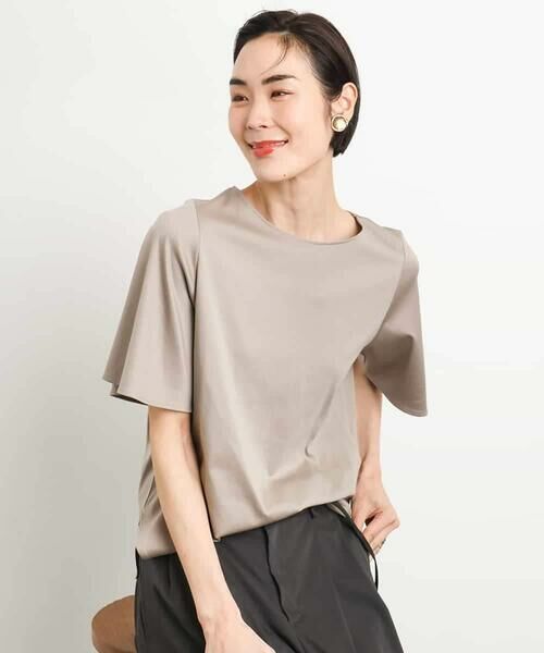 MICHEL KLEIN / ミッシェルクラン カットソー | [接触冷感]フレアスリーブカットソー | 詳細7