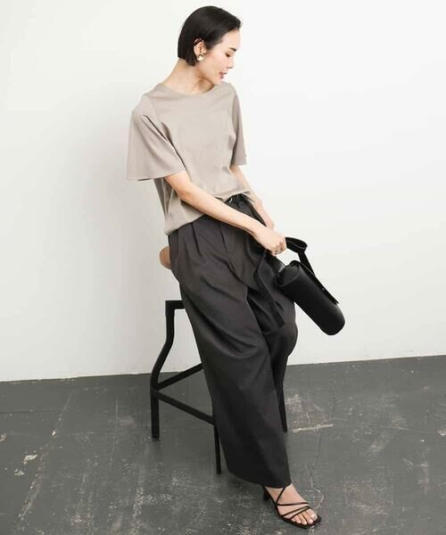 MICHEL KLEIN / ミッシェルクラン カットソー | [接触冷感]フレアスリーブカットソー | 詳細8