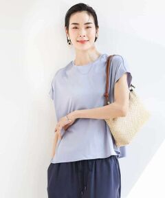 MICHEL KLEIN / ミッシェルクラン カットソー | [接触冷感]フレンチスリーブカットソー