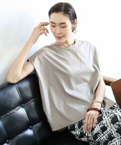 MICHEL KLEIN / ミッシェルクラン カットソー | [接触冷感]フレンチスリーブカットソー