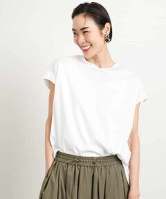 MICHEL KLEIN / ミッシェルクラン カットソー | [接触冷感]フレンチスリーブカットソー