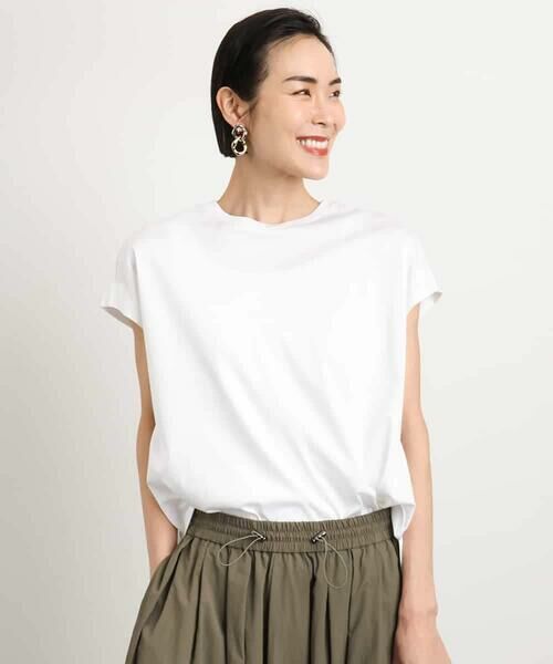 MICHEL KLEIN / ミッシェルクラン カットソー | [接触冷感]フレンチスリーブカットソー | 詳細1