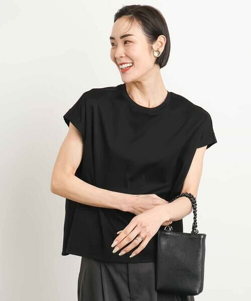 MICHEL KLEIN / ミッシェルクラン カットソー | [接触冷感]フレンチスリーブカットソー | 詳細16