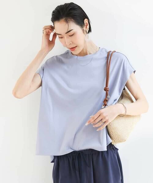 MICHEL KLEIN / ミッシェルクラン カットソー | [接触冷感]フレンチスリーブカットソー | 詳細6