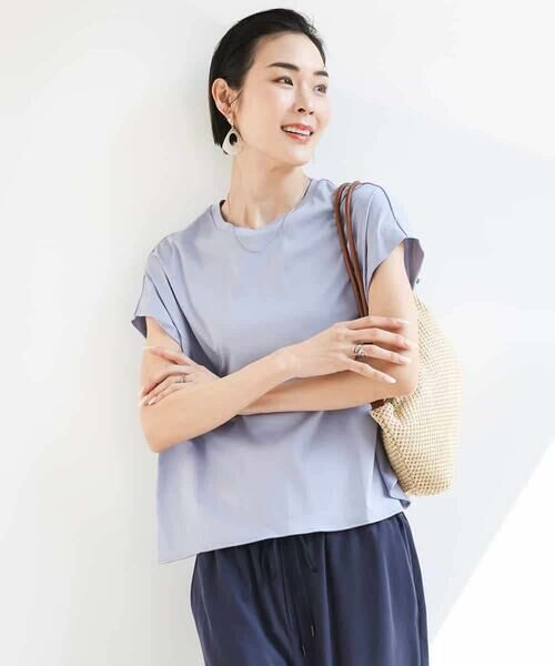 MICHEL KLEIN / ミッシェルクラン カットソー | [接触冷感]フレンチスリーブカットソー | 詳細7