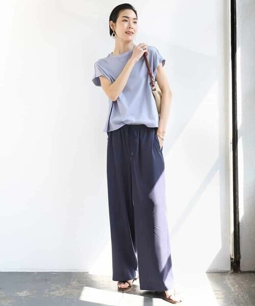 MICHEL KLEIN / ミッシェルクラン カットソー | [接触冷感]フレンチスリーブカットソー | 詳細8