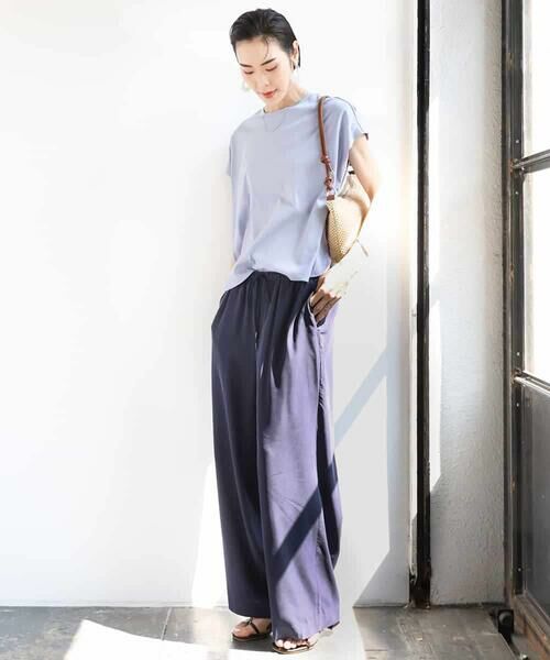 MICHEL KLEIN / ミッシェルクラン カットソー | [接触冷感]フレンチスリーブカットソー | 詳細9