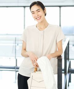 MICHEL KLEIN / ミッシェルクラン カットソー | [通勤]ボウタイブラウソー