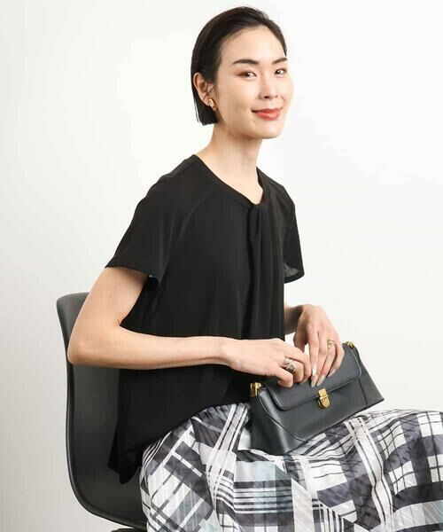 MICHEL KLEIN / ミッシェルクラン カットソー | [通勤]ボウタイブラウソー | 詳細28