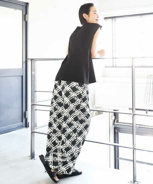 MICHEL KLEIN / ミッシェルクラン カットソー | [WEB限定/接触冷感]フレンチスリーブペプラムカットソー | 詳細17