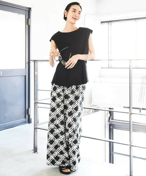 MICHEL KLEIN / ミッシェルクラン カットソー | [WEB限定/接触冷感]フレンチスリーブペプラムカットソー | 詳細18