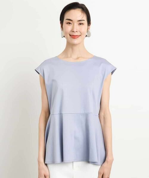 MICHEL KLEIN / ミッシェルクラン カットソー | [WEB限定/接触冷感]フレンチスリーブペプラムカットソー | 詳細19