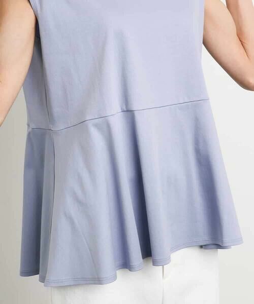 MICHEL KLEIN / ミッシェルクラン カットソー | [WEB限定/接触冷感]フレンチスリーブペプラムカットソー | 詳細24