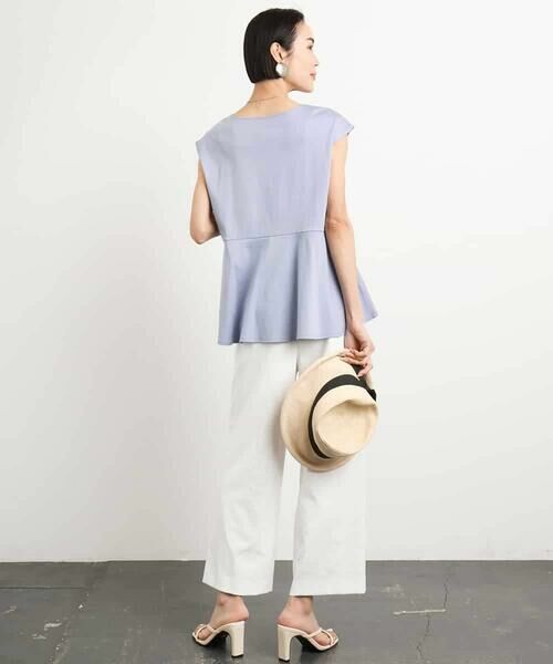 MICHEL KLEIN / ミッシェルクラン カットソー | [WEB限定/接触冷感]フレンチスリーブペプラムカットソー | 詳細7