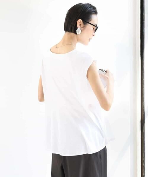 MICHEL KLEIN / ミッシェルクラン カットソー | [WEB限定/接触冷感]フレンチスリーブペプラムカットソー | 詳細9