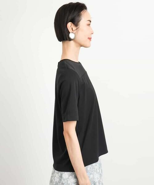 MICHEL KLEIN / ミッシェルクラン カットソー | [通勤]シアー切替ブラウソー | 詳細14