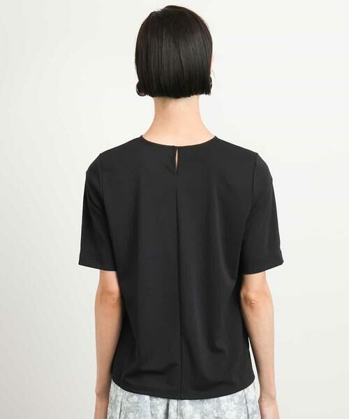 MICHEL KLEIN / ミッシェルクラン カットソー | [通勤]シアー切替ブラウソー | 詳細15