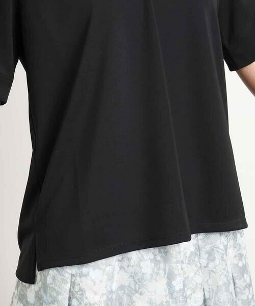 MICHEL KLEIN / ミッシェルクラン カットソー | [通勤]シアー切替ブラウソー | 詳細19
