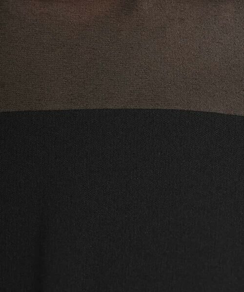 MICHEL KLEIN / ミッシェルクラン カットソー | [通勤]シアー切替ブラウソー | 詳細20