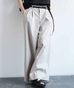 MICHEL KLEIN / ミッシェルクラン その他パンツ | タックワイドチノパンツ