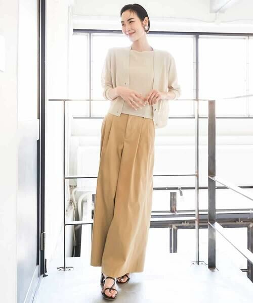 MICHEL KLEIN / ミッシェルクラン その他パンツ | タックワイドチノパンツ | 詳細10