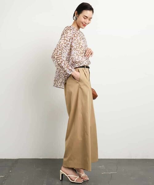 MICHEL KLEIN / ミッシェルクラン その他パンツ | タックワイドチノパンツ | 詳細14