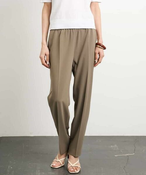 MICHEL KLEIN / ミッシェルクラン チノ・ワークパンツ | [接触冷感/UVカット]テーパードコージーパンツ(セットアップ対応) | 詳細1