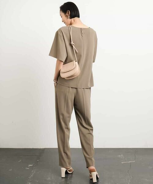 MICHEL KLEIN / ミッシェルクラン チノ・ワークパンツ | [接触冷感/UVカット]テーパードコージーパンツ(セットアップ対応) | 詳細22