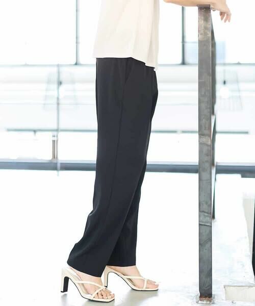 MICHEL KLEIN / ミッシェルクラン チノ・ワークパンツ | [接触冷感/UVカット]テーパードコージーパンツ(セットアップ対応) | 詳細25