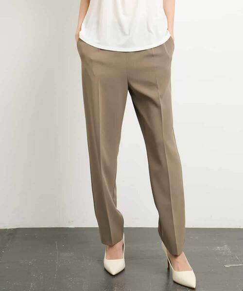 MICHEL KLEIN / ミッシェルクラン チノ・ワークパンツ | [接触冷感/UVカット]テーパードコージーパンツ(セットアップ対応) | 詳細9