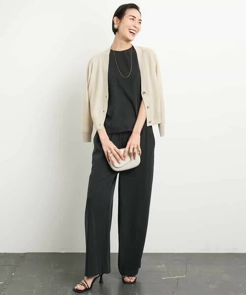 MICHEL KLEIN / ミッシェルクラン カーディガン・ボレロ | [アンサンブル対応]スパンコールVネックカーディガン | 詳細15