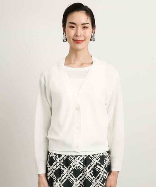 MICHEL KLEIN / ミッシェルクラン カーディガン・ボレロ | [アンサンブル対応]スパンコールVネックカーディガン | 詳細16