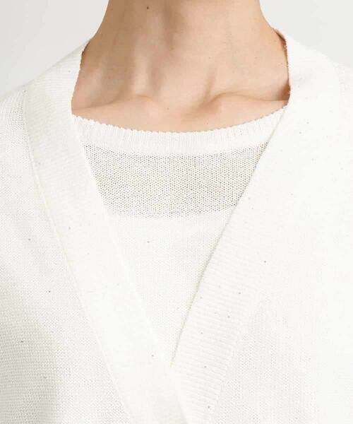 MICHEL KLEIN / ミッシェルクラン カーディガン・ボレロ | [アンサンブル対応]スパンコールVネックカーディガン | 詳細19