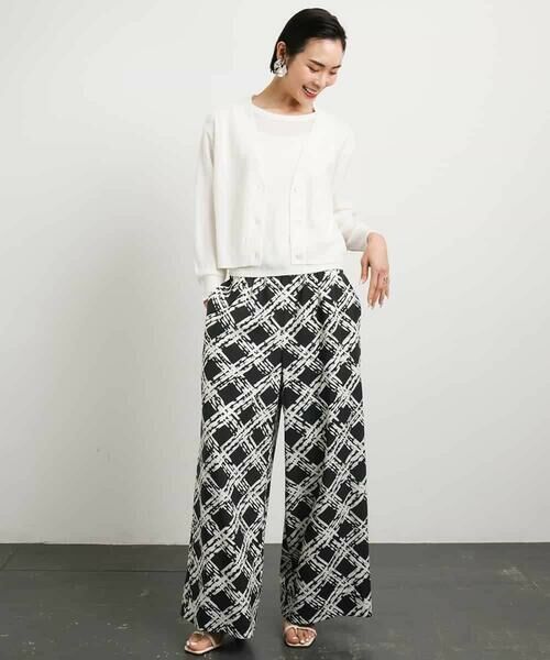 MICHEL KLEIN / ミッシェルクラン カーディガン・ボレロ | [アンサンブル対応]スパンコールVネックカーディガン | 詳細4