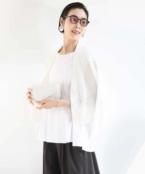 MICHEL KLEIN / ミッシェルクラン カーディガン・ボレロ | [アンサンブル対応]スパンコールVネックカーディガン | 詳細5