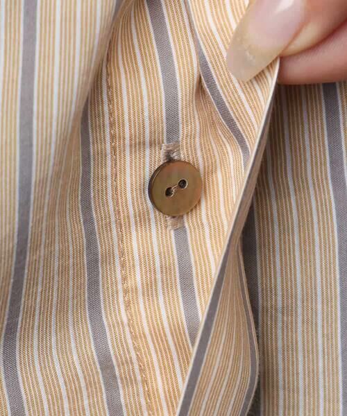 MICHEL KLEIN / ミッシェルクラン シャツ・ブラウス | ストライプ柄デザインタックブラウス | 詳細11