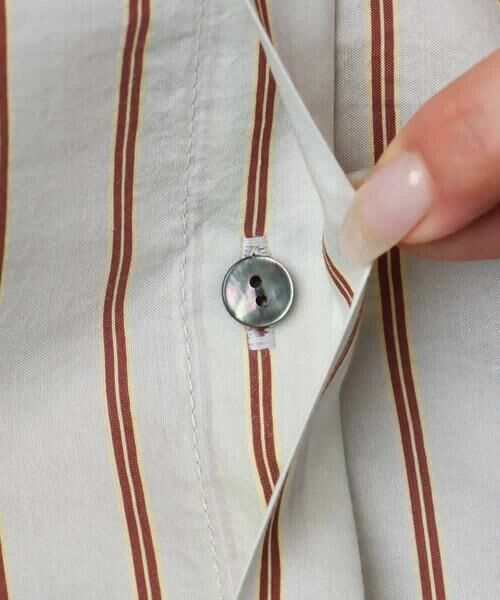 MICHEL KLEIN / ミッシェルクラン シャツ・ブラウス | ストライプ柄デザインタックブラウス | 詳細11