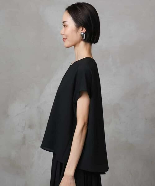 MICHEL KLEIN / ミッシェルクラン シャツ・ブラウス | [セットアップ対応]楊柳Vネックデザインブラウス | 詳細23