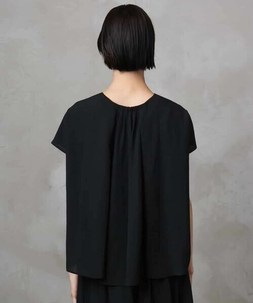 MICHEL KLEIN / ミッシェルクラン シャツ・ブラウス | [セットアップ対応]楊柳Vネックデザインブラウス | 詳細24