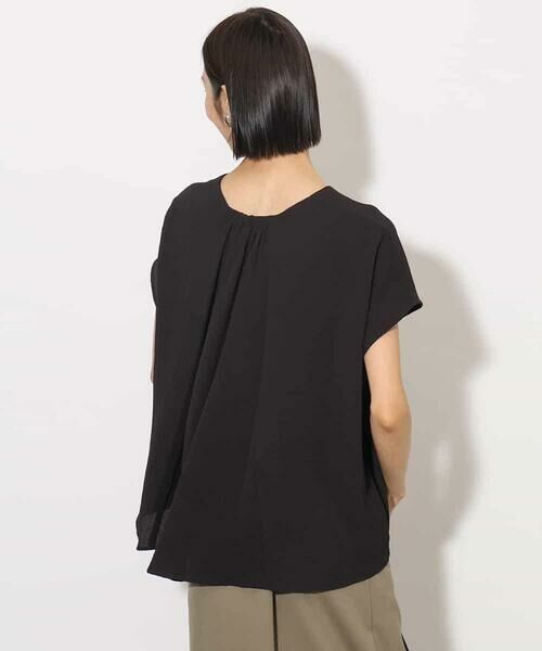 MICHEL KLEIN / ミッシェルクラン シャツ・ブラウス | [セットアップ対応]楊柳Vネックデザインブラウス | 詳細8