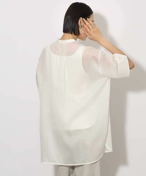 MICHEL KLEIN / ミッシェルクラン シャツ・ブラウス | シアーチュニックブラウス | 詳細16