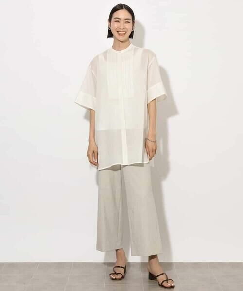 MICHEL KLEIN / ミッシェルクラン シャツ・ブラウス | シアーチュニックブラウス | 詳細17